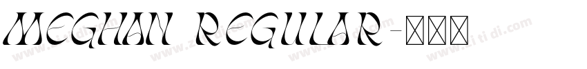 Meghan Regular字体转换
